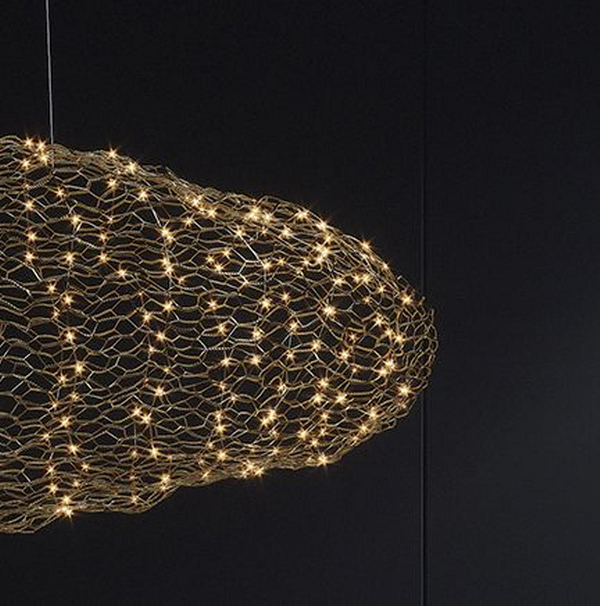 LED-HÄNGELEUCHTE HAYDEN 115/50/157 cm   - Goldfarben, Trend, Metall (115/50/157cm) - By Rydéns
