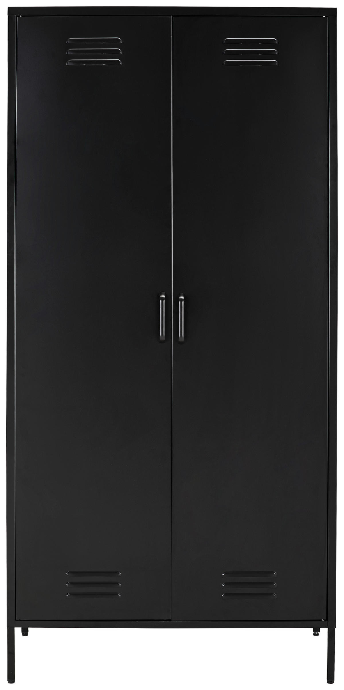 MEHRZWECKSCHRANK 90/185/50 cm  in Schwarz  - Schwarz, Design, Metall (90/185/50cm) - MID.YOU