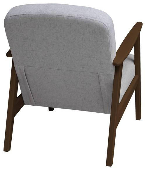 SESSEL Webstoff Dunkelbraun, Silberfarben    - Dunkelbraun/Silberfarben, Natur, Holz/Textil (63/78/78cm) - Livetastic