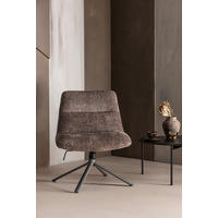 SESSEL in Teddystoff Braun  - Braun, MODERN, Textil/Metall (73/82/62cm) - Livetastic