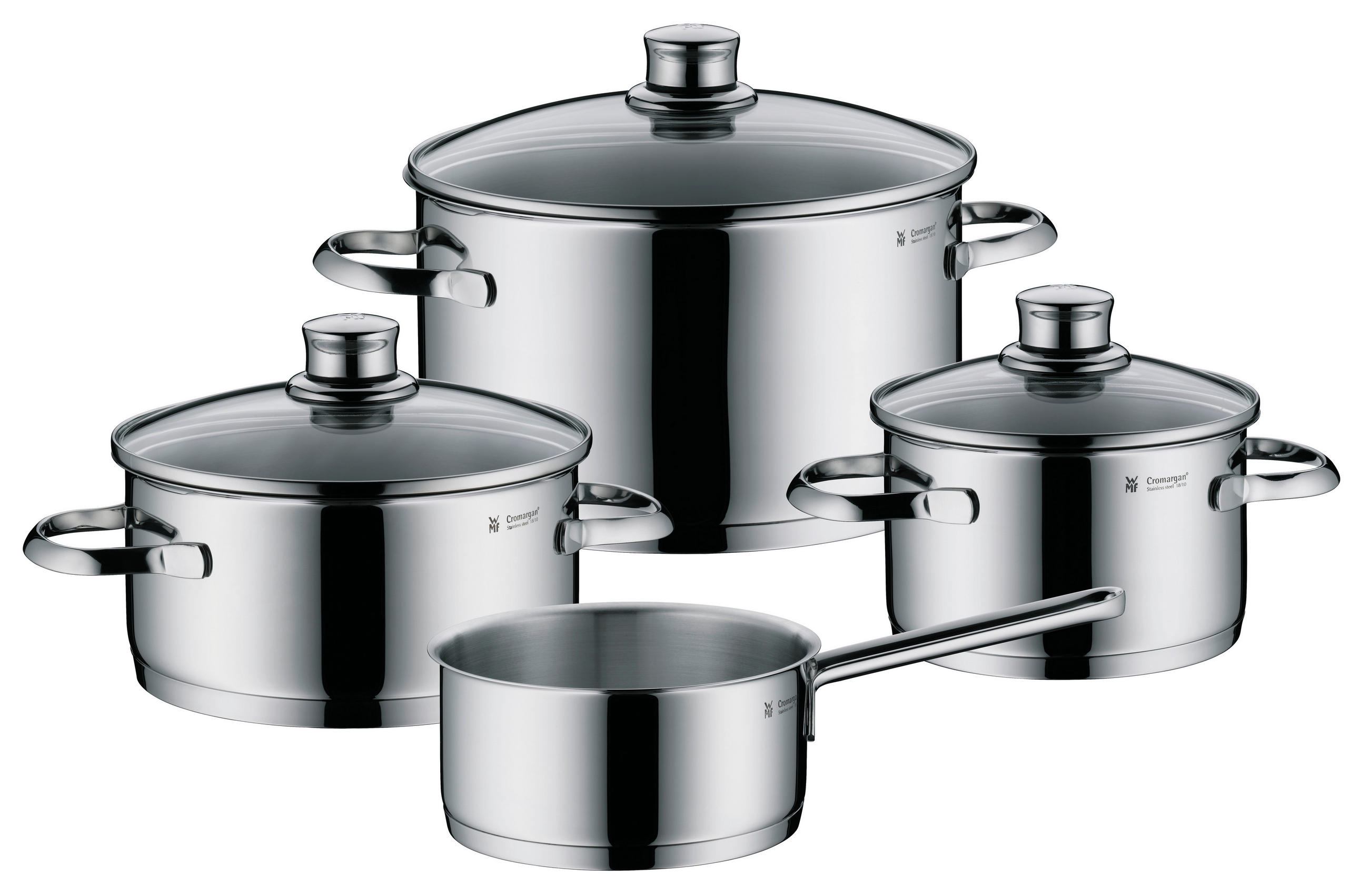 SET ŠERPI 4 dela  - Osnovno, staklo/metal - WMF