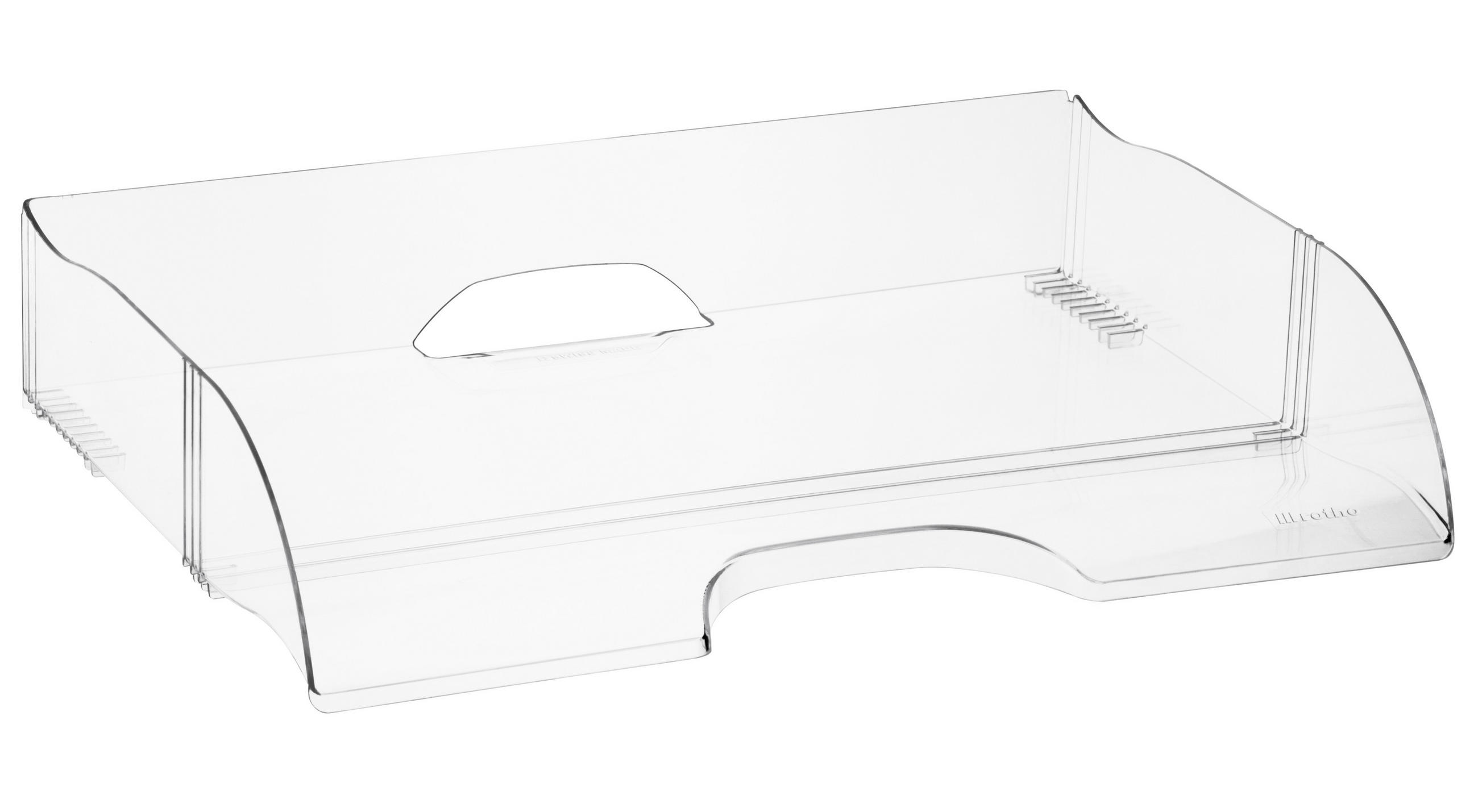 BRIEFABLAGE Transparent  - Transparent, Basics, Kunststoff (32,7/6,4/23,4cm) - Rotho