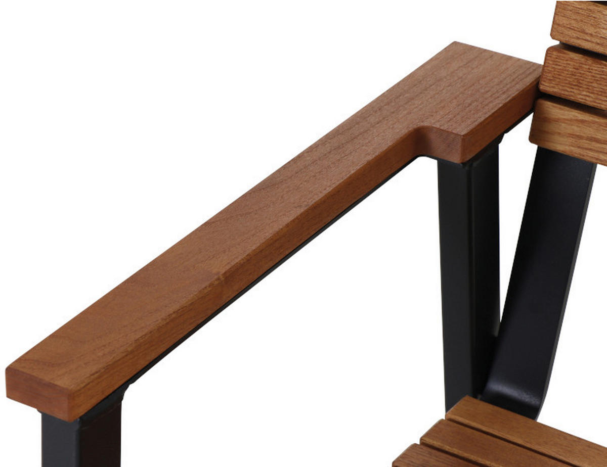 GARTENSESSEL-SET in Holz, Metall Naturfarben  - Naturfarben, Basics, Holz/Metall (60/83/58,5cm) - Siena Garden