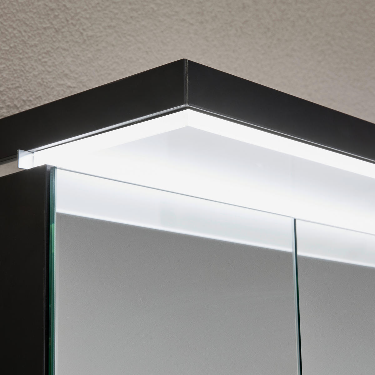 BADEZIMMER 3-teilig  in 90 cm  - Chromfarben/Weiß, Basics, Glas/Keramik (90cm) - Novel