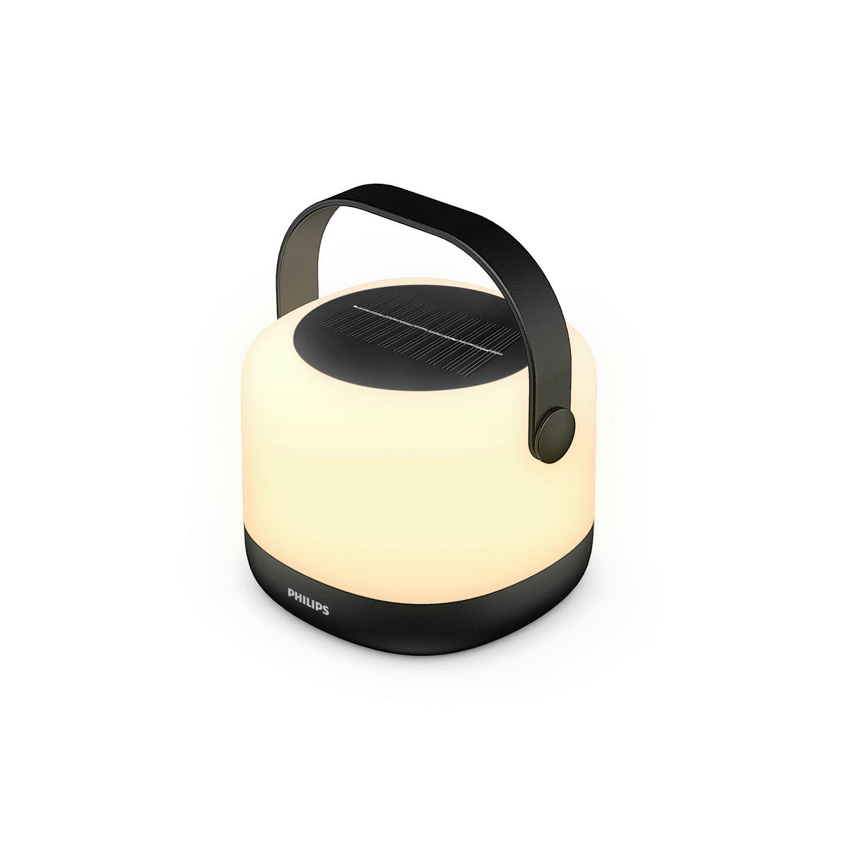 SOLARLEUCHTE Alula 12/14,9/13,1 cm  - Schwarz, Basics, Kunststoff (12/14,9/13,1cm) - Philips