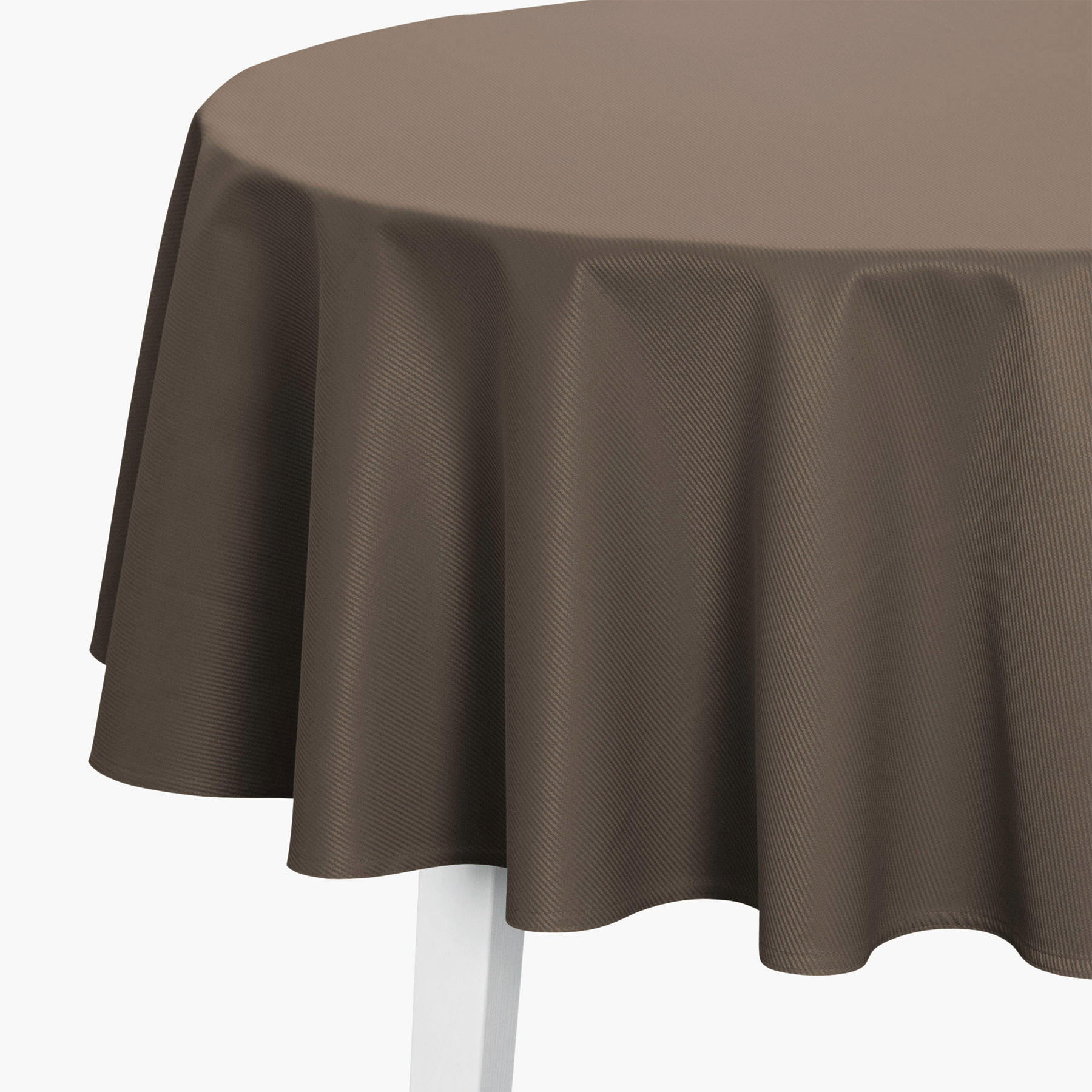 TISCHDECKE 170 cm  - Graphitfarben, Basics, Textil (170cm)