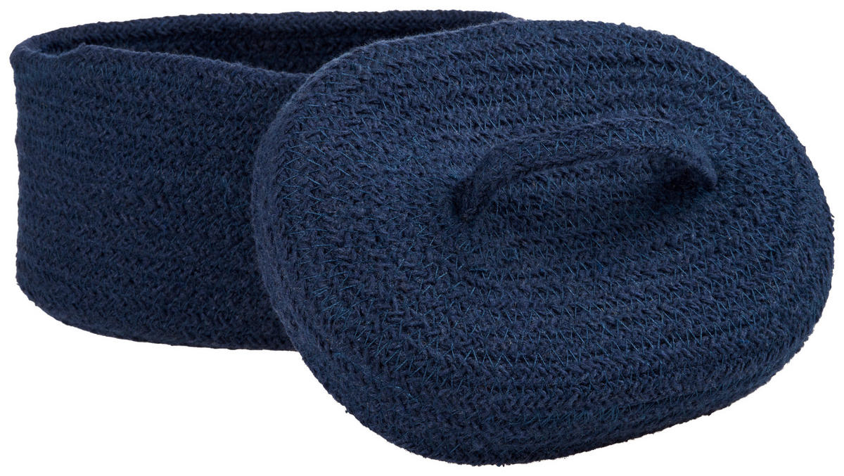 AUFBEWAHRUNGSKÖRBCHEN    21/12/10 cm  - Blau, Basics, Textil (21/12/10cm) - Patinio