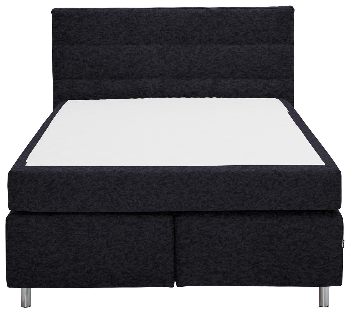 BOXSPRINGBETT 140/200 cm  in Graphitfarben  - Alufarben/Graphitfarben, KONVENTIONELL, Textil/Metall (140/200cm) - Dieter Knoll
