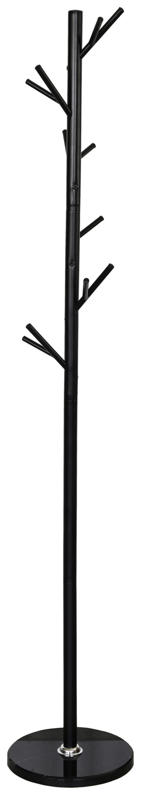 GARDEROBENSTÄNDER in Schwarz 30/175/30 cm   - Schwarz, Basics, Stein/Metall (30/175/30cm) - Boxxx