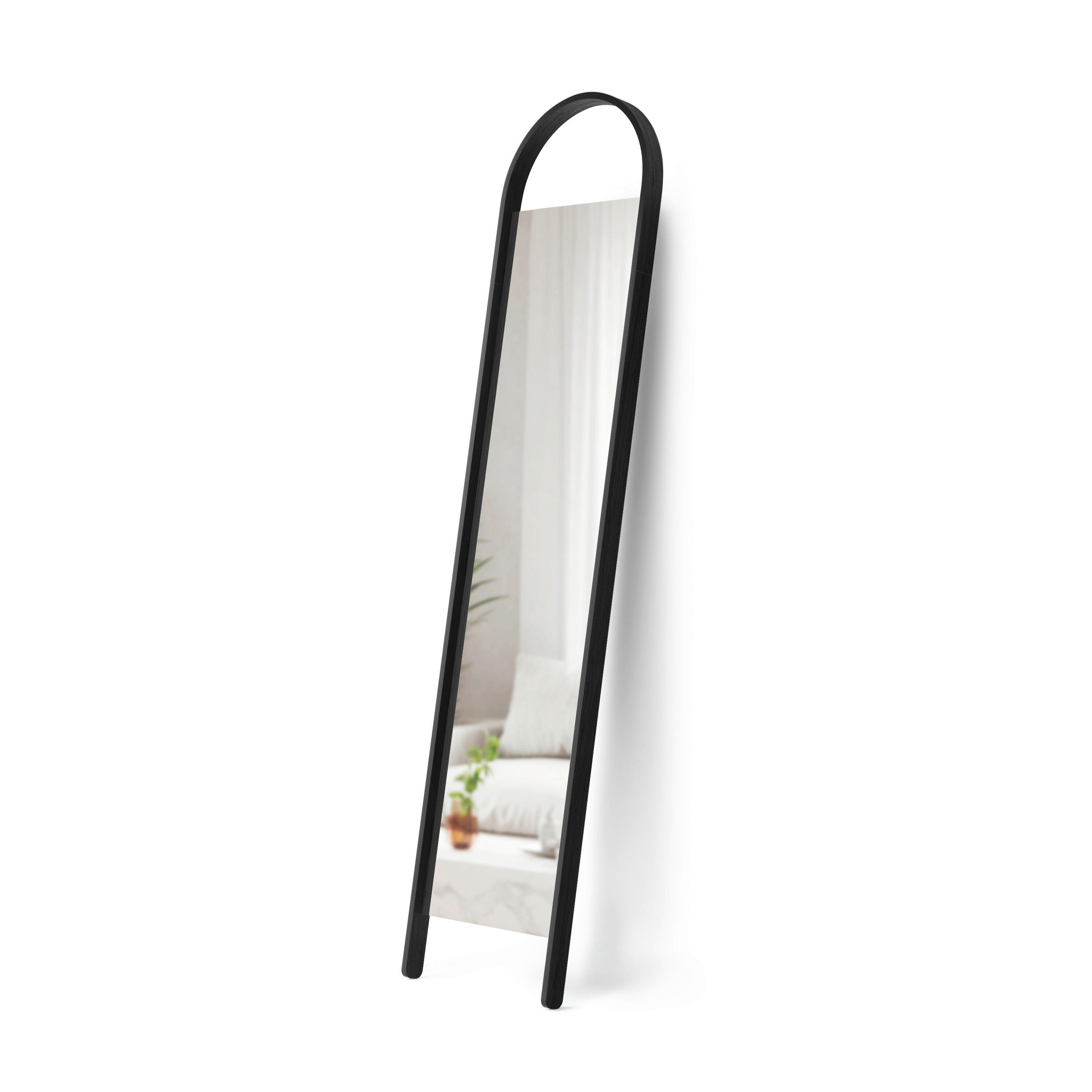 STANDSPIEGEL 5,1/195,9/45,4 cm - Schwarz, KONVENTIONELL, Holz (5,1/195,9/45,4cm) - Umbra