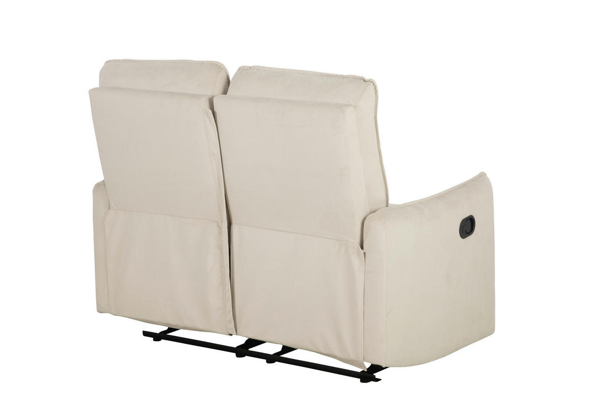 SITZGARNITUR in Samt Beige  - Beige, Konventionell, Textil/Metall (72/102/85.5cm) - P & B