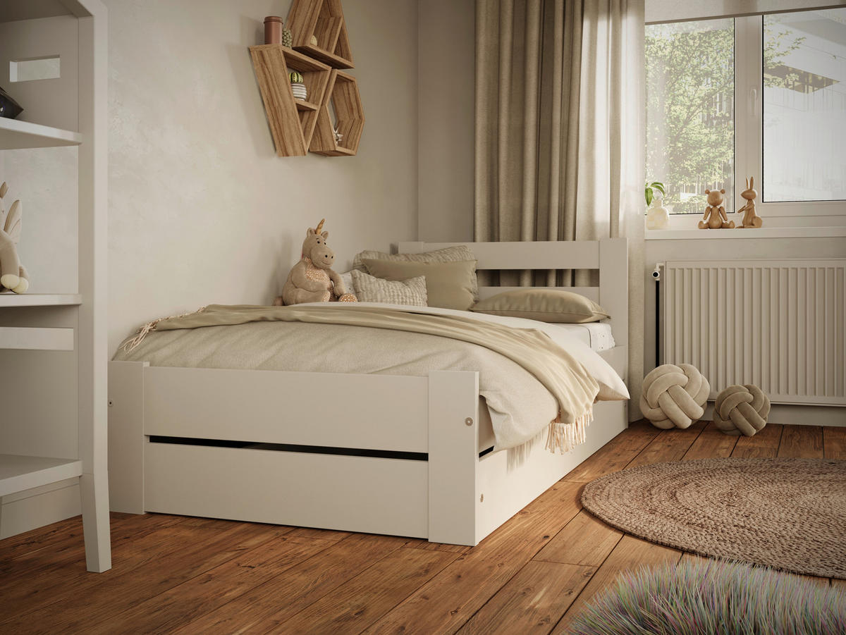 KINDER-/JUNIORBETT 80/180 cm  in  - Birkefarben, MODERN, Holz/Holzwerkstoff (80/180cm) - MID.YOU