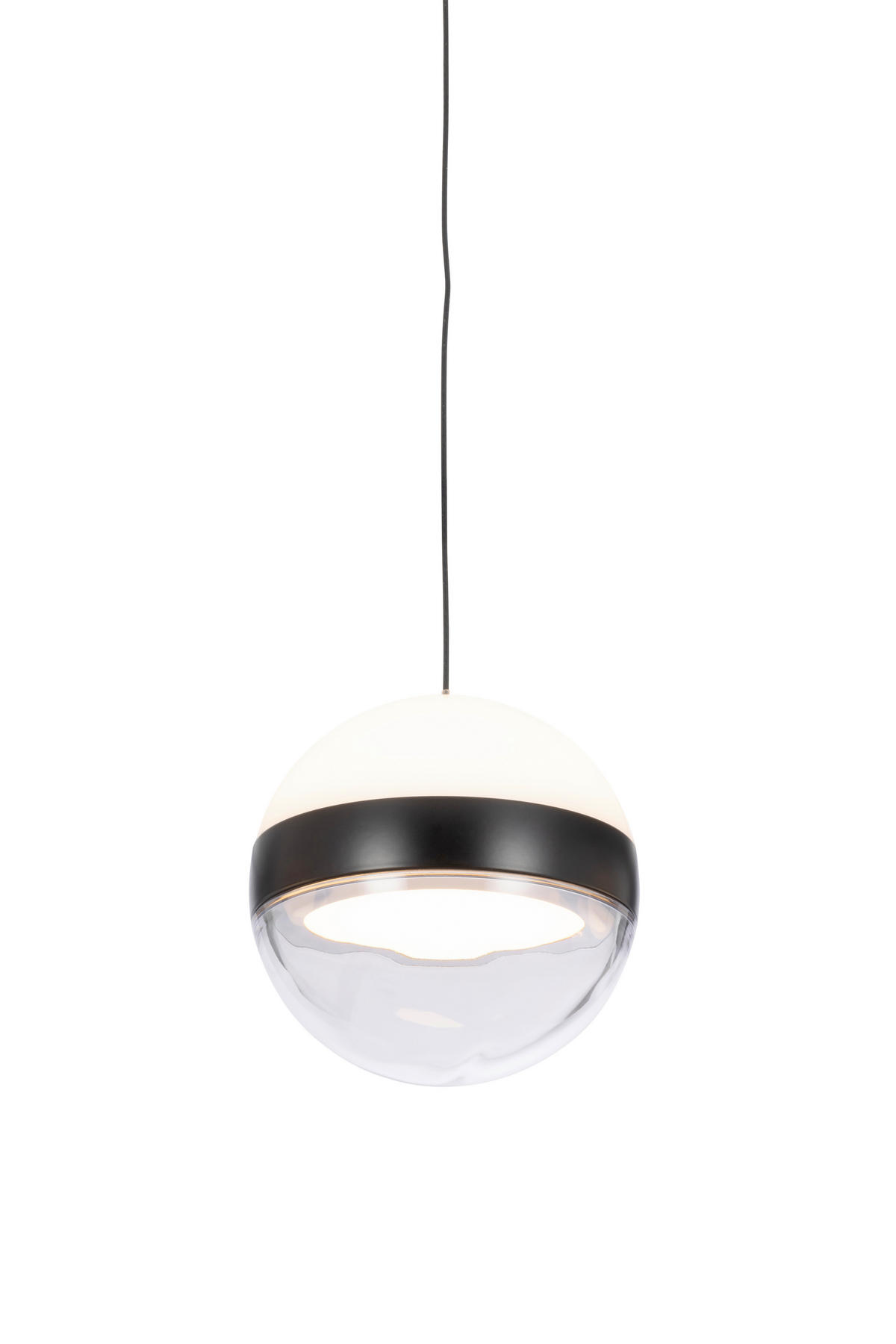 LED-HÄNGELEUCHTE Bedford 107/12/150 cm   - Schwarz, Design, Kunststoff/Metall (107/12/150cm) - Novel