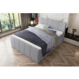 BOXSPRINGBETT 180/200 cm  in Hellgrau  - Hellgrau/Schwarz, KONVENTIONELL, Kunststoff/Textil (180/200cm) - Carryhome