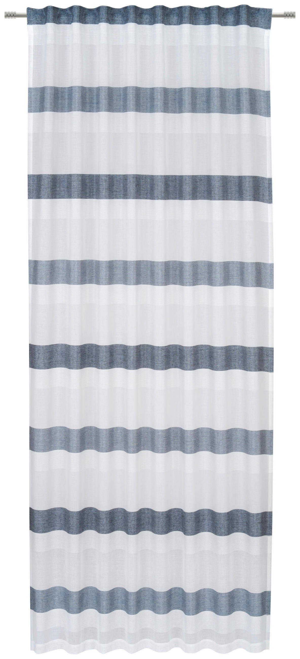 KONČANA ZAVESA  prosojno  135/245 cm   - modra, Basics, tekstil (135/245cm) - Esposa