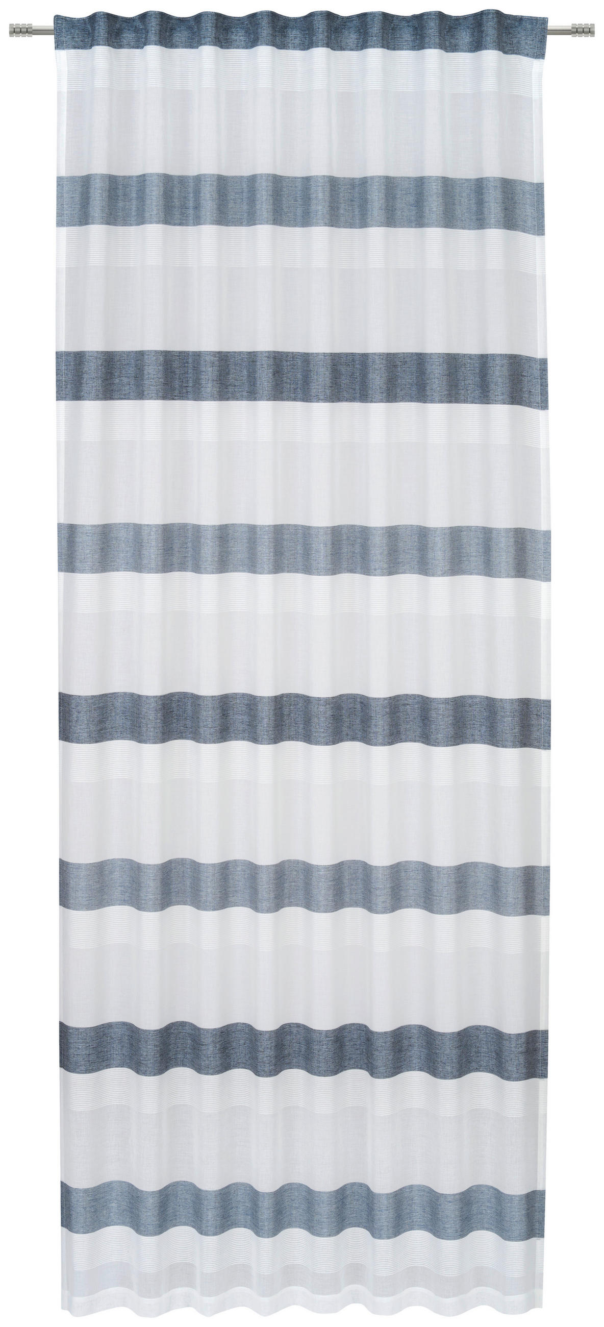 DRAPERIE CONFECȚIONATĂ transparent  - albastru, Basics, textil (135/245cm) - Novel