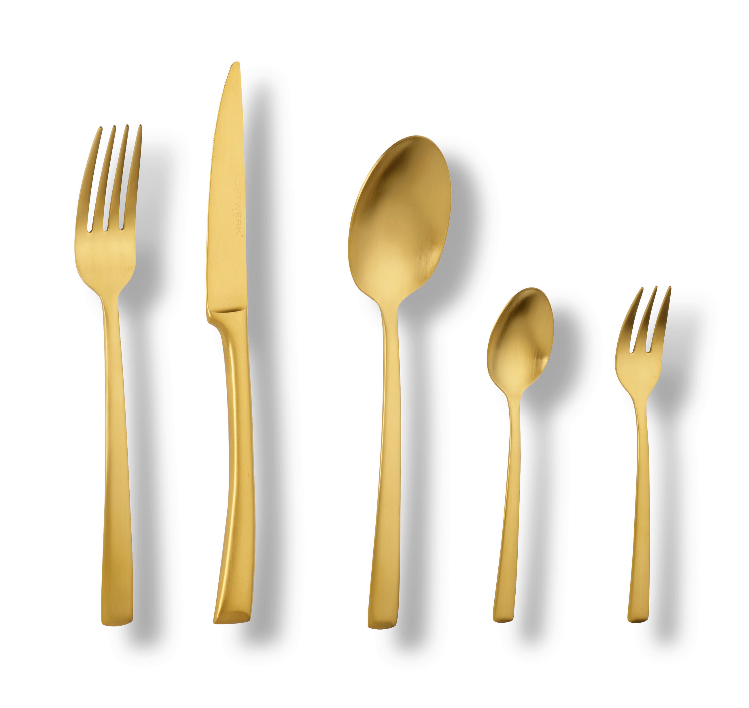BESTECKSET Avelino 30-teilig Edelstahl  für 6 Personen  - Goldfarben, Basics, Metall - Echtwerk