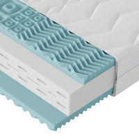 KOMFORTSCHAUMMATRATZE 90/200 cm Höhe ca. 24 cm 5 -Zonen - Weiß, Textil (90/200cm) - Boxxx