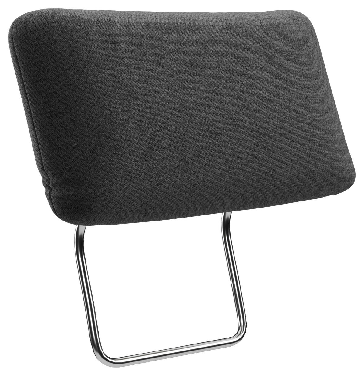 KOPFSTÜTZE Flachgewebe  - Dunkelgrau, Modern, Textil (50/25/12cm) - Sit & More