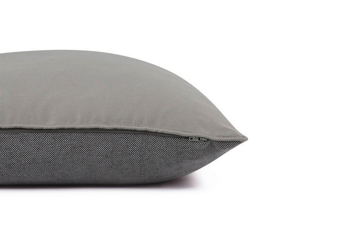 KISSENHÜLLE SW-Soft 45/45 cm  - Dunkelgrau/Hellgrau, Basics, Textil (45/45cm) - Schöner Wohnen