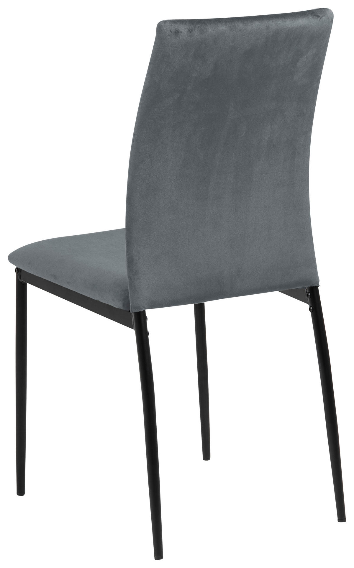 STOL, kovina, tekstil črna, temno siva  - temno siva/črna, Konvencionalno, kovina/tekstil (43,5/92/53cm) - MID.YOU