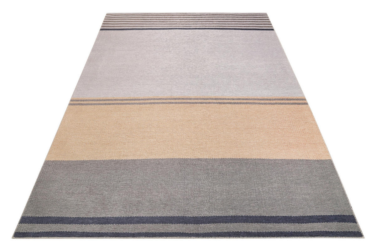 FLACHWEBETEPPICH 120/170 cm Camps Bay Braun, Grau, Orange  - Braun/Orange, KONVENTIONELL, Textil (120/170cm) - Esprit