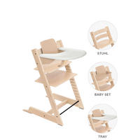 HOCHSTUHL-SET Tripp Trapp Bundles  - Naturfarben, Basics, Holz (83/65/46cm) - Stokke
