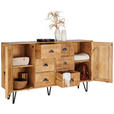 SIDEBOARD 150/90/40 cm - Hellbraun/Naturfarben, LIFESTYLE, Holz/Metall (150/90/40cm) - Landscape