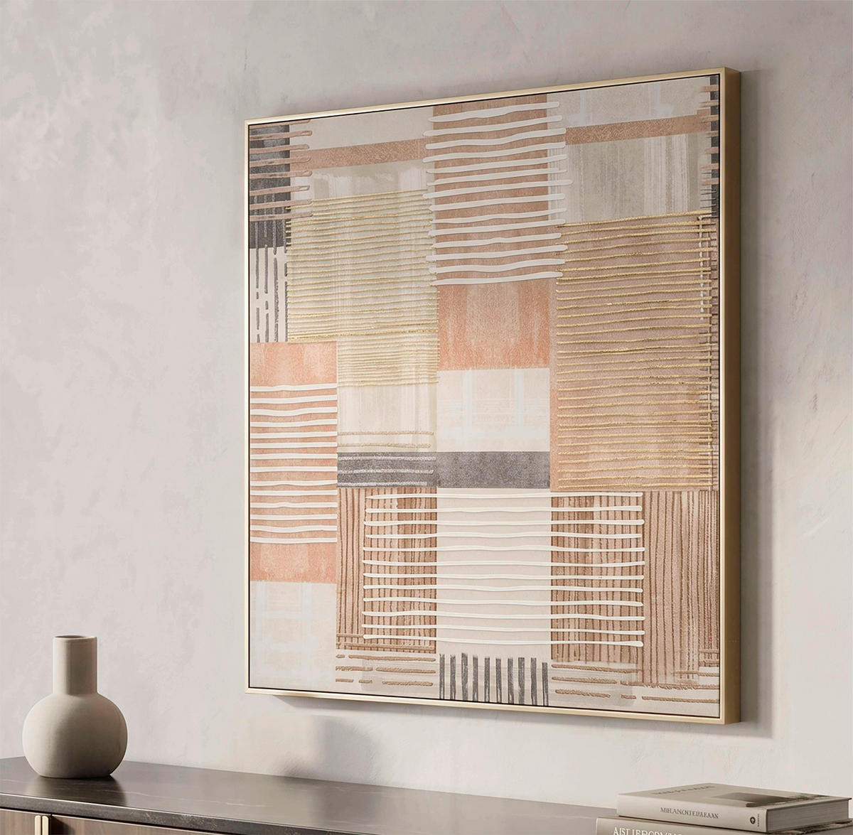 LEINWANDBILD  - Goldfarben, Basics, Holz/Kunststoff (60/60/3cm)