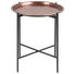 BEISTELLTISCH in Metall 39,5/48 cm - Schwarz/Kupferfarben, LIFESTYLE, Metall (39,5/48cm) - Carryhome BEISTELLTISCH in Metall 39,5/48 cm - Schwarz/Kupferfarben, LIFESTYLE, Metall (39,5/48cm) - Carryhome