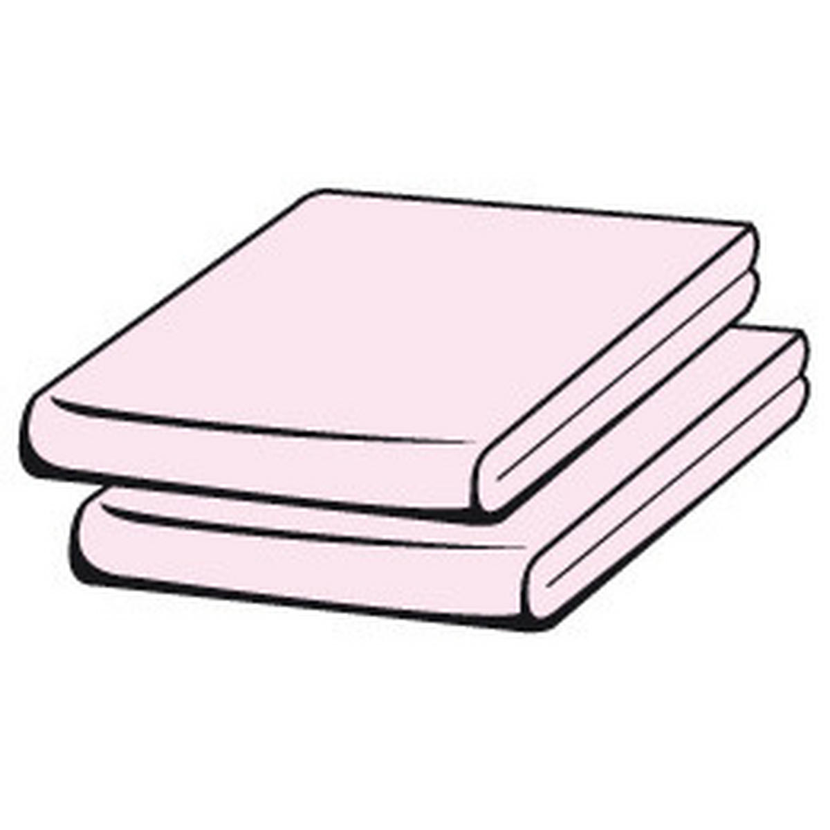 PLAHTA S GUMICOM 100/200 cm  BASIC  - svijetlo ružičasta, Basics, tekstil (100/200cm) - Schlafgut