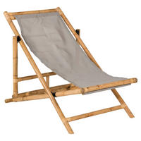 STRANDSESSEL 73/79/73 cm  - Grau, KONVENTIONELL, Holz/Textil (73/79/73cm) - Gardenson