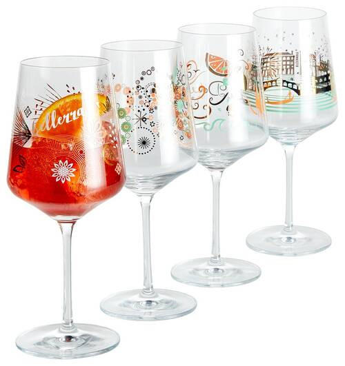 SPRITZERGLAS 544 ml 4-teilig  - Türkis/Beige, LIFESTYLE, Glas (20,3/26,6/19,4cm) - Ritzenhoff