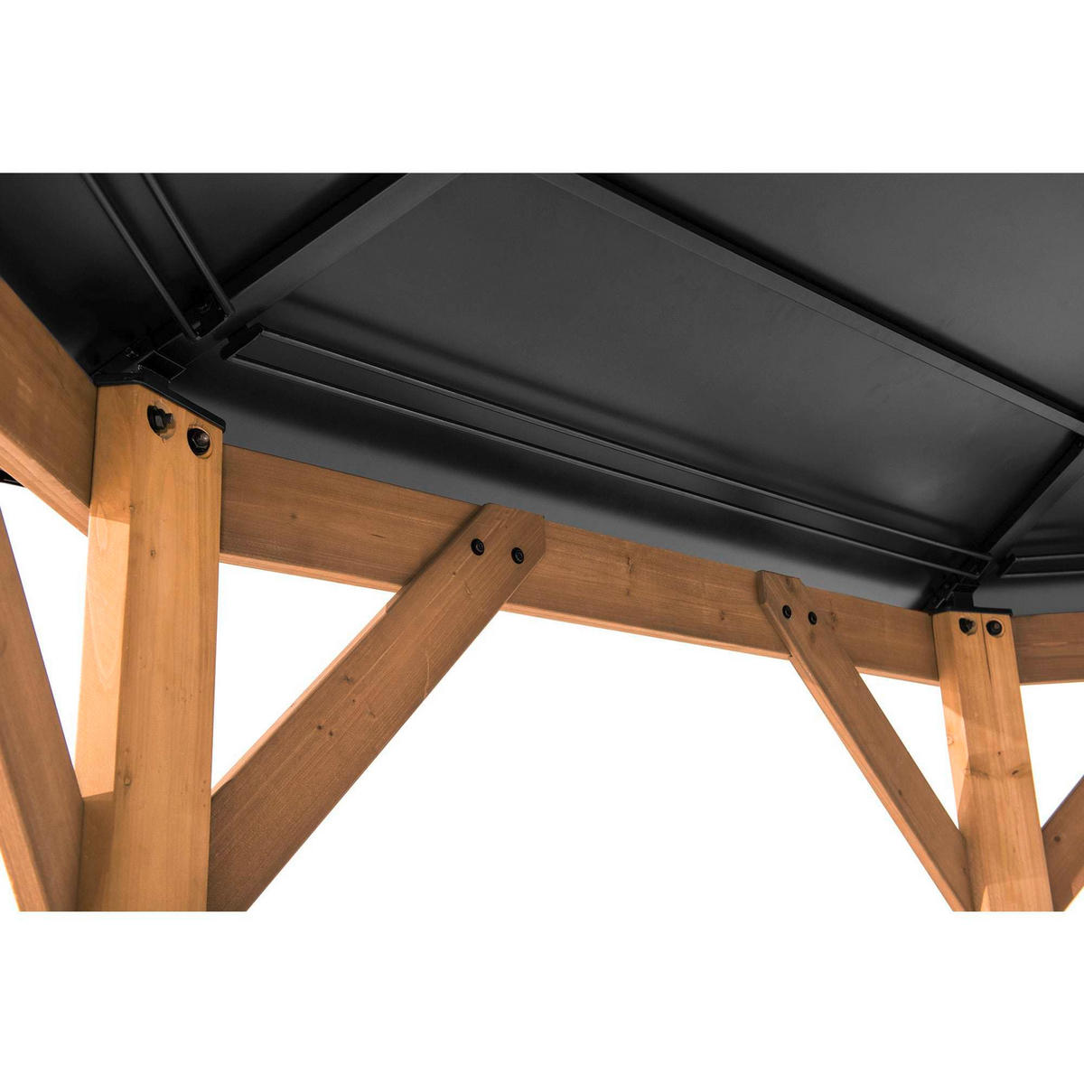 PAVILLON 396/318/396 cm   - Anthrazit, Basics, Holz/Kunststoff (396/318/396cm)