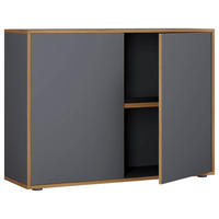 AKTENSCHRANK 100/74/33 cm  - Honigeiche/Anthrazit, Design, Holzwerkstoff (100/74/33cm) - MID.YOU