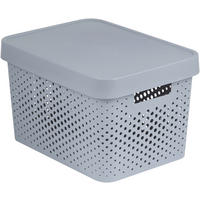 ŠKATLA S POKROVOM INFINITY  36/27/22 cm      - siva, Konvencionalno, umetna masa (36/27/22cm) - Curver