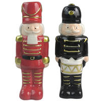 HRESTAČ - zlate barve/rdeča, Trendi, keramika (4,6/12,9/4,2cm) - X-Mas