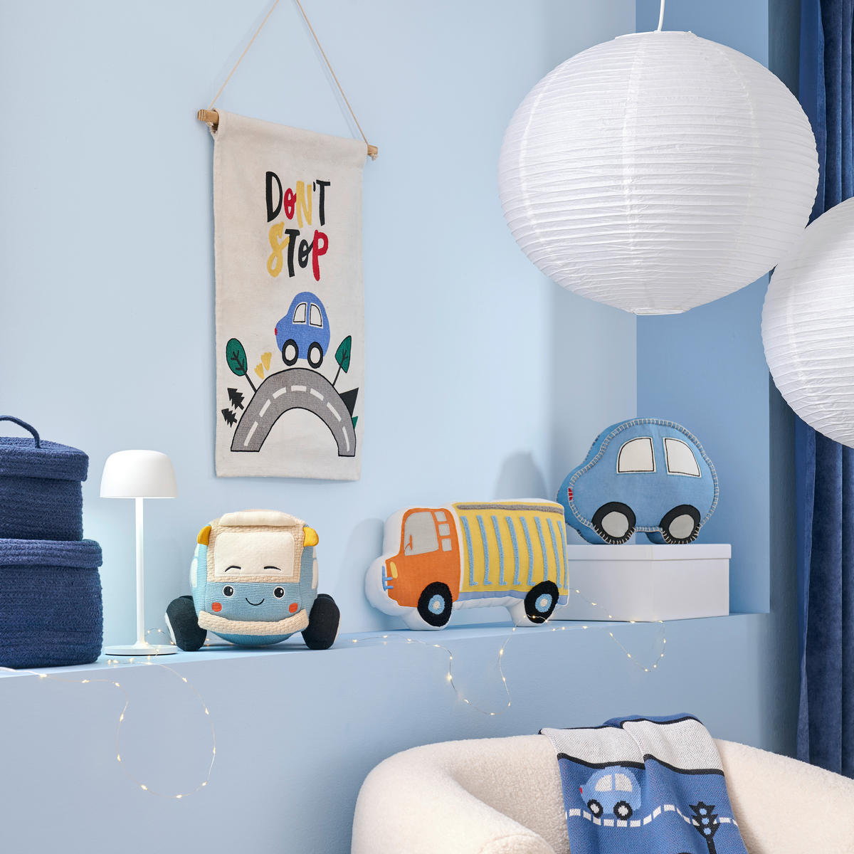 ZIERKISSEN    - Blau, Basics, Textil (26/24/17cm) - Patinio