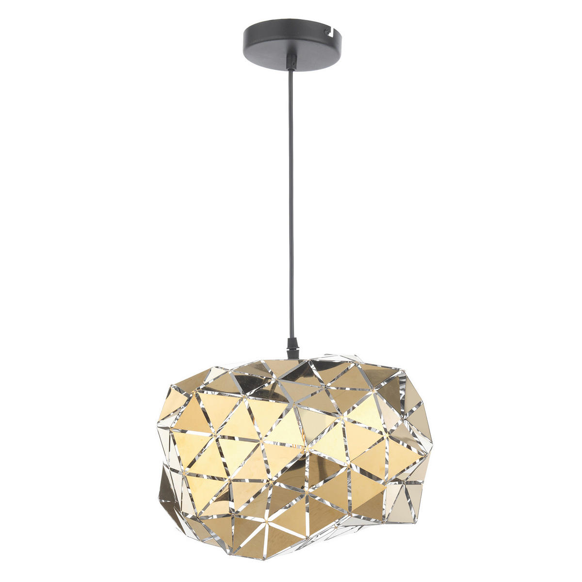 PENDELLEUCHTE 35/35/128 cm  - Goldfarben, Design, Metall (35/35/128cm)