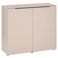 KOMMODE , 100/87/38 cm,  - Kaschmir/Schwarz, Design, Holzwerkstoff/Kunststoff (100/87/38cm) - Voleo