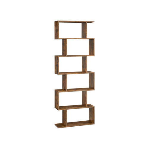 BÜCHERWAND Braun  - Braun, Basics, Holzwerkstoff (70/190,5/24cm) - Boxxx