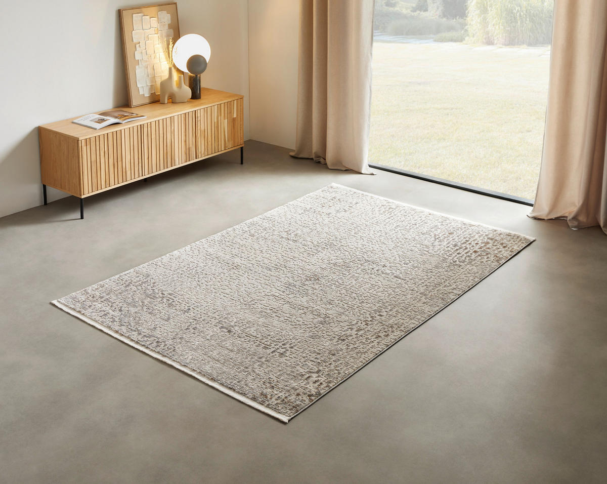 VÄVD MATTA 80/150 cm Pescara  - beige/cremefärgad, Design, textil (80/150cm) - Novel