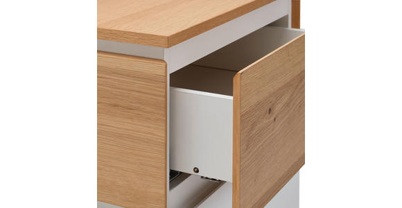 KOMMODE in 50/118/40 cm - Eichefarben/Weiß, KONVENTIONELL, Holz/Holzwerkstoff (50/118/40cm) - Novel