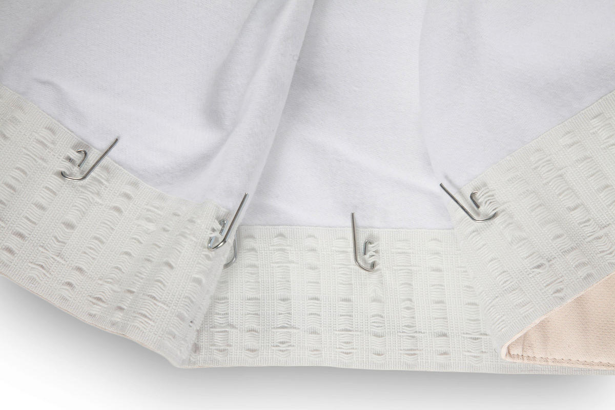 LÄRMSCHUTZVORHANG black-out (lichtundurchlässig)  - Beige, Basics, Textil/Metall (145/260cm)