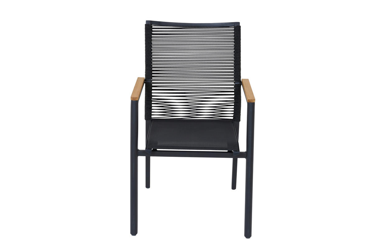 STAPELSESSEL in Holz, Metall, Kunststoff Grau  - Grau, Basics, Holz/Kunststoff (67,5/90/56cm) - Siena Garden