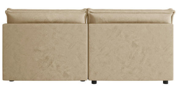 ECKSOFA Beige Webstoff Zierkissen, Rückenkissen, Rücken echt  - Beige/Schwarz, MODERN, Kunststoff/Textil (153/200cm) - Xora