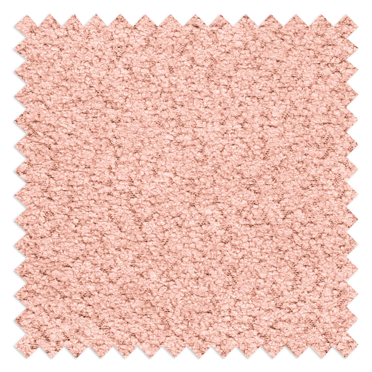 BIGSOFA Naomi Teddystoff Rosa  - Schwarz/Rosa, Design, Kunststoff/Textil (284/94/148cm) - Livetastic