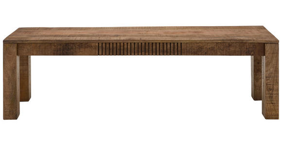 SITZBANK 160/45/40 cm Naturfarben Mangoholz massiv - Naturfarben, Design, Holz (160/45/40cm) - Carryhome