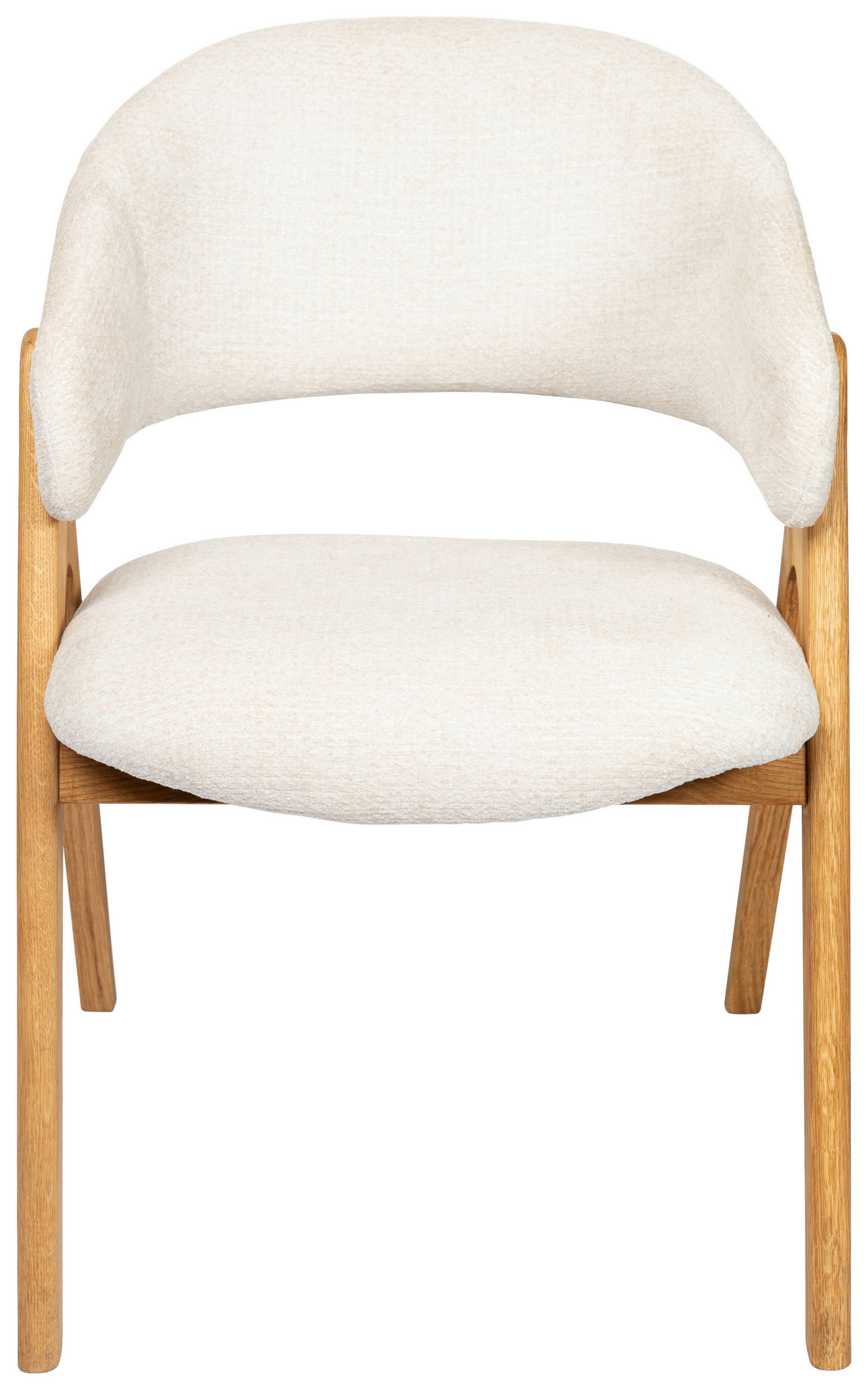 Carryhome Armlehnstuhl Eiche, Beige 61x85x57 cm