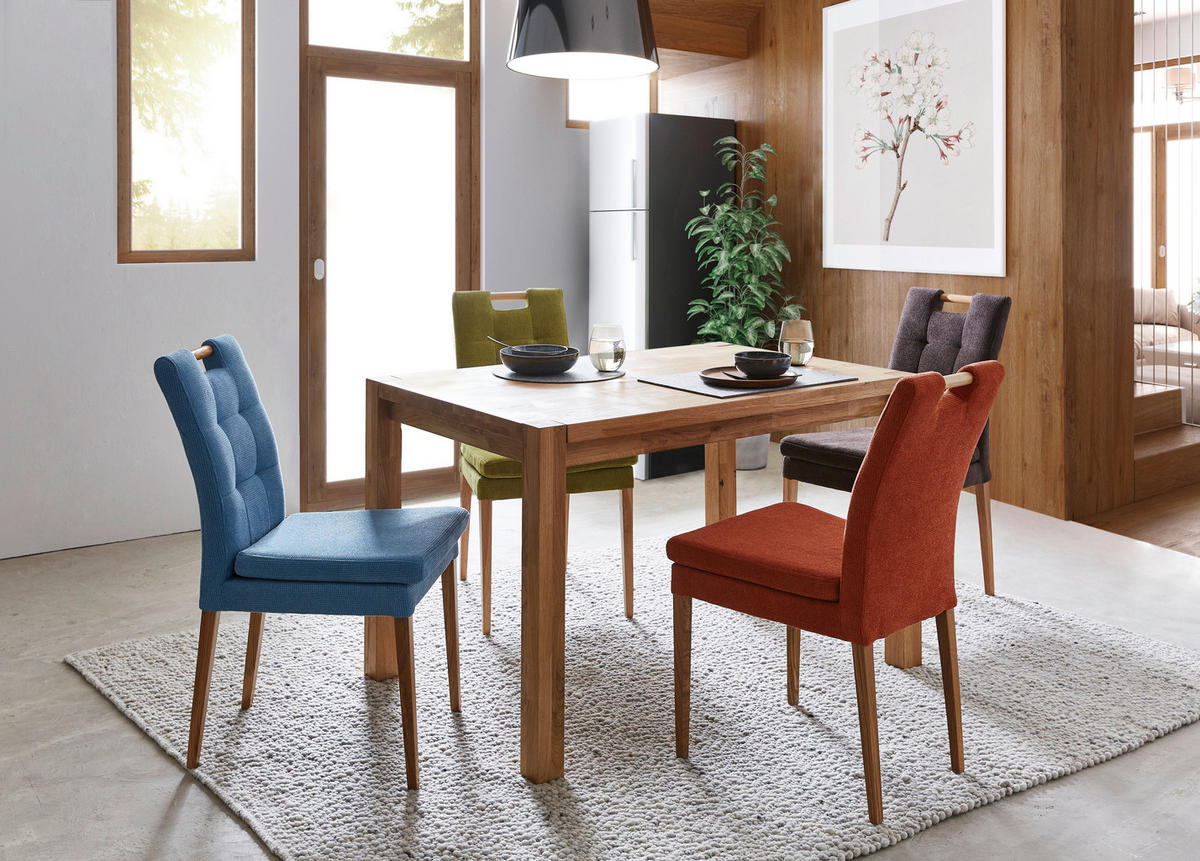 JEDÁLENSKÝ STÔL, divoký dub, farba duba, 120/80/75 cm - farba duba, Konventionell, drevo (120/80/75cm) - Carryhome
